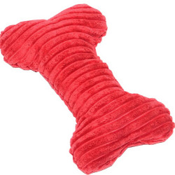 Pet Toys Puppy Toys Just for Fun Plush Squeaky for Puppy Bone [Red]