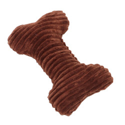 Pet Toys Puppy Toys Just for Fun Plush Squeaky for Puppy Bone [Brown]