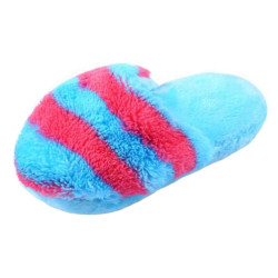 Durable Dog Toys Pet Toys Various Stripe Colors Toys Grind Teeth Training Slippers, Rose Red Blue