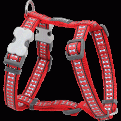 Red Dingo DH-RB-RE-LG Dog Harness Reflective Red&#44; Large