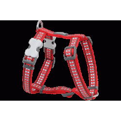 Red Dingo DH-RB-RE-LG Dog Harness Reflective Red&#44; Large